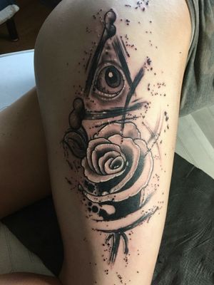 Leg Rose With An Abstract Twist