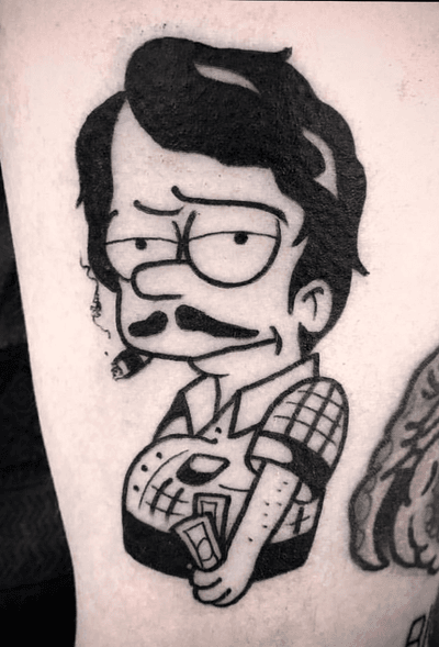 #kevinhennesseytattoo #Simpsons #thesimpsons #escobart #ink #inked #neotraditional #bold #skinart 