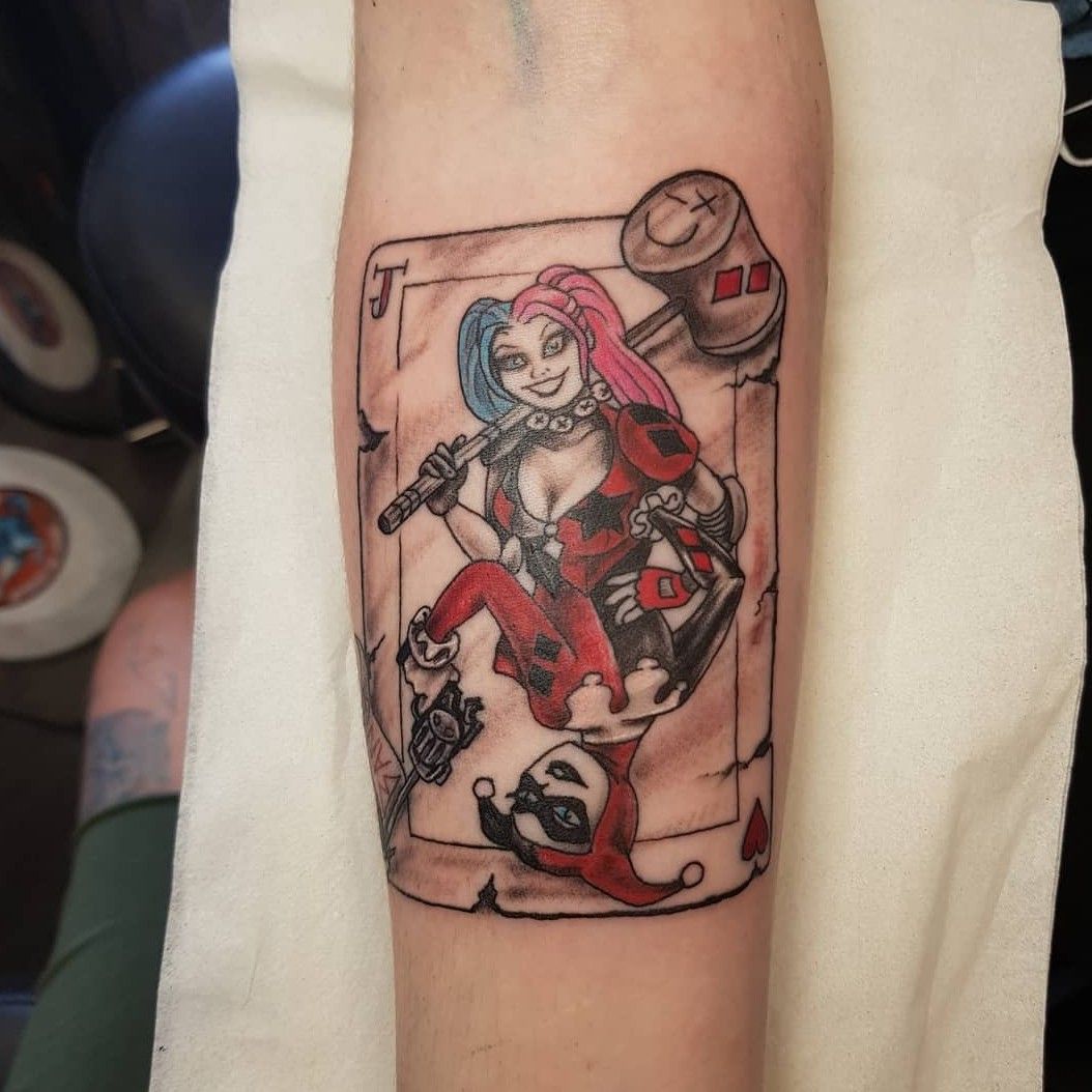 Outline Harley Diamonds And Rose Tattoos On Thigh