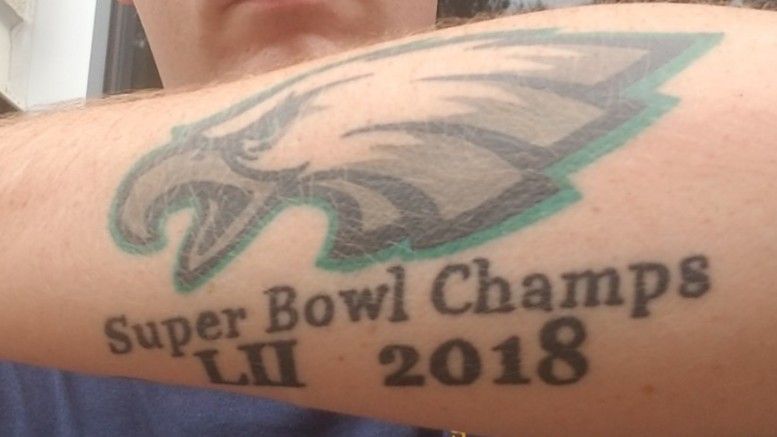 Tattoo uploaded by Mike Fabrizio Jr. • Philadelphia Eagles • Tattoodo