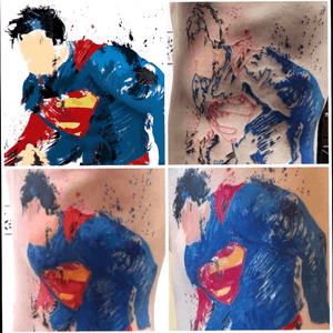 Superman watercolour