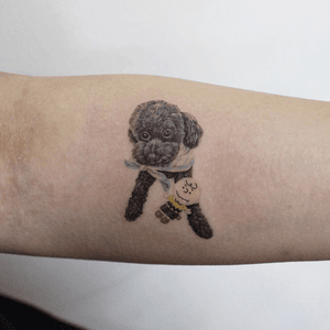 댕댕이 #tattoo #tattooartist #tattooapprentice #tattooart #dog #pet 