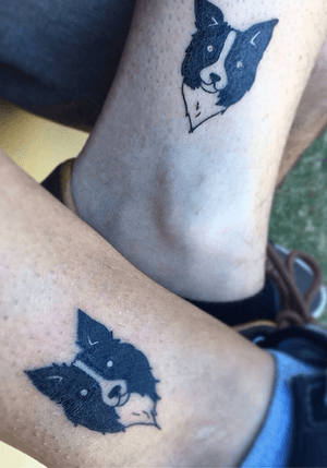 Couple tattoo 🖤🐕 #dog #Black #cute 
