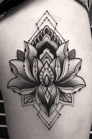 Tattoo uploaded by Sofia • Geometric Lotus! #photography #geometric # ...