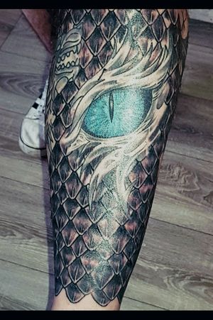 Game of thrones sleeve dragon Eye and scales... #gameofthrones #dragonscale 