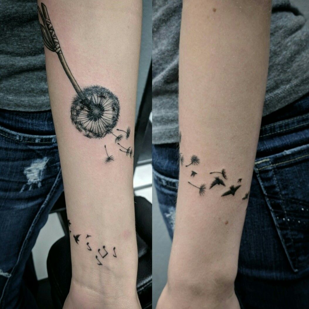 Image result for dandelion turning into birds drawing | Dandelion tattoo, Dandelion  tattoo design, Forearm tattoos