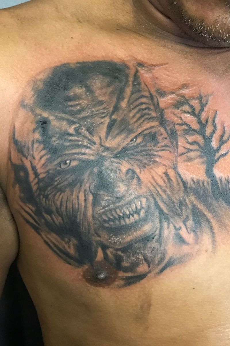 Tattoo uploaded by Bobby Lampley • Black and gray jeepers creepers