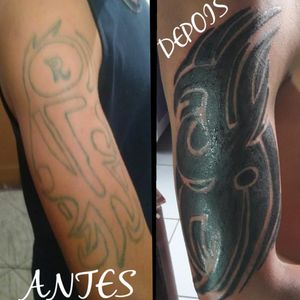 Cobrimento Tattoo #Tribal #tribaltattoo #Black #zocrin