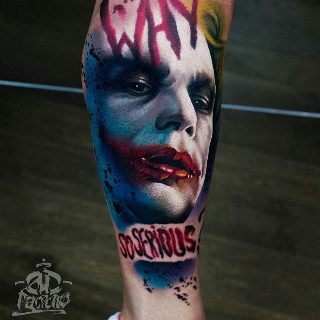 Why So Serious  Joker Tattoo by brucelhh on DeviantArt  Joker tattoo  Joker card tattoo Joker tattoo design