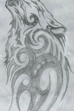 Celtic Wolf tribal viking