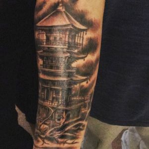 This is my current tattoo #pagoda 