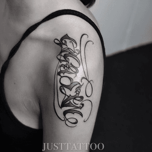 Tattoo by Danny  tattooist. Guangzhou Tattoo - #Justtattoo #GuangzhouTattoo #OriginalTattoo #TattooManuscript #TattooDesign #TattooFemaleTattooist #chicano #chicanotattoo #lettering #letteringtattoo #handwords 