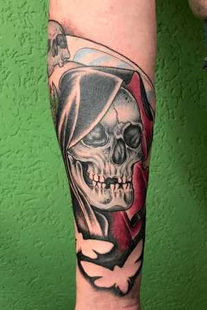 Reaper #tattooartist #tattoo #reaper #sensemann #skull #neotraditional #mannheim 