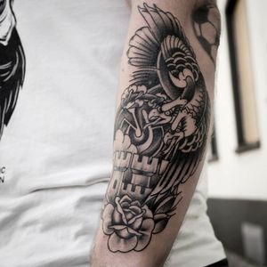 MSV Duisburg (Footballclub in Germany) Fan Tattoo