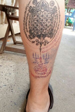 Bamboo tattoo in Thailand 