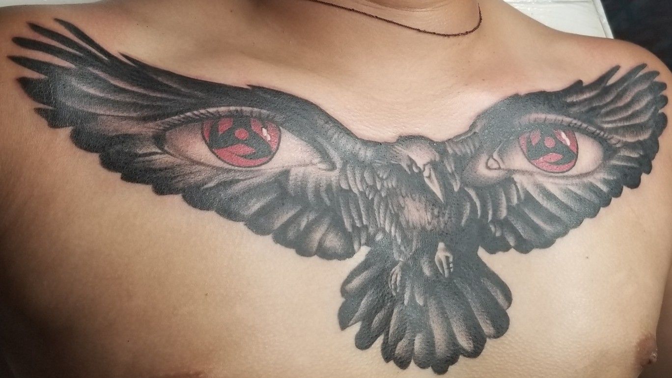 Tattoos And Art By Kyran  Itachis crow from Naruto  tattoonarutotattoocrowtattooreddeertattoosyyctattooyegtattoo  wolfandcrowntattoo  Facebook