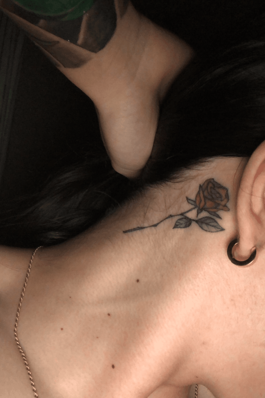 behind the ear tattoos tumblr for men