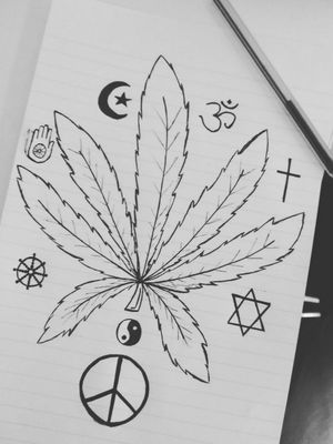 ☮️ #marijuana #weed #peace #YinYang #cannabis 