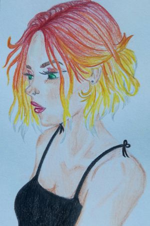 #drawing #girl #colorful 
