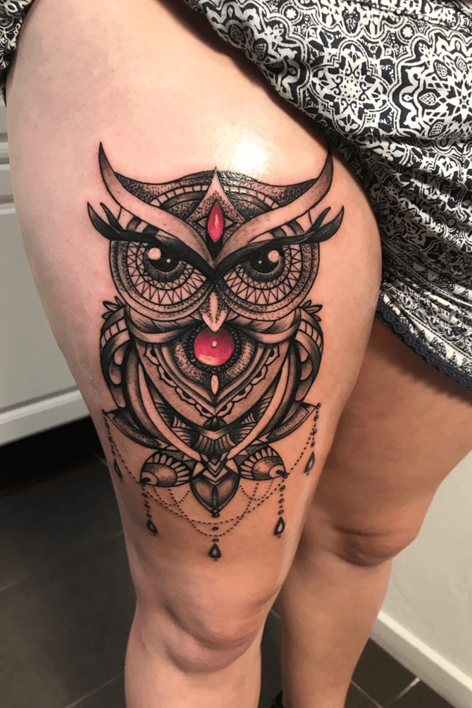 Mandala owl tattoo Owl tattoo is a symbol of wisdom knowledge and  transition These cultures believed that the owl was a protector and   Instagram