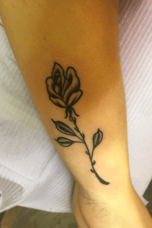 A rose tattoo by Cam @ Living Canvas