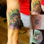 Cover up before and after #cheyennehawkpen #starbritecolors #cheyennetattooequipment #lionfish #CoverUpTattoos 