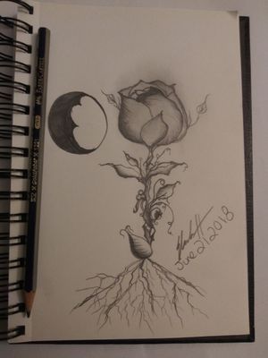 Love to draw roses. 