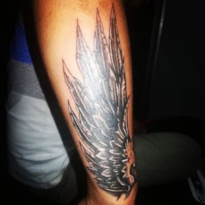 Wing tattoo coverup tattoo