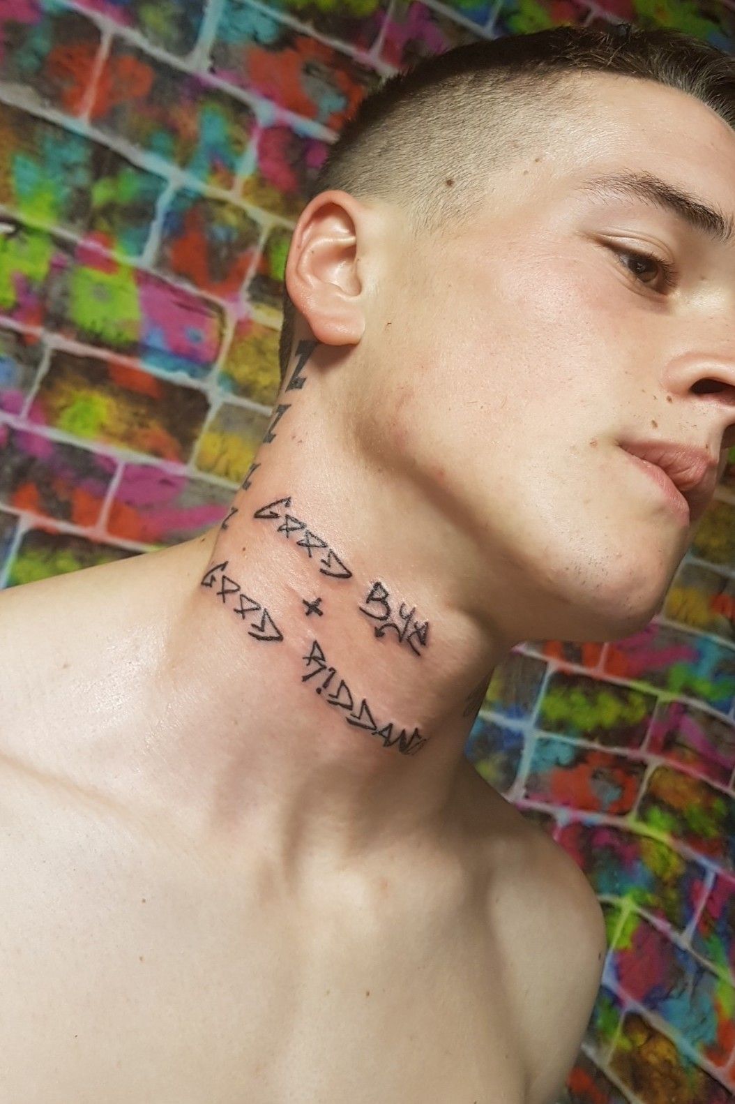 Pin by Cameron Remstedt on tattoos  Yung lean Neck tattoo Tattoos