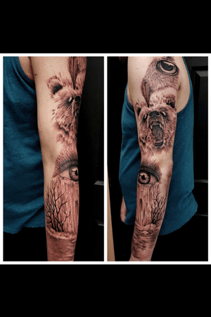 Start of my sleeve by Dee @Custom_Ink_Tattooing-1 