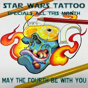 Star Wars Tattoo special Featuring custom design Drawn by Big Thom Macy "This IS the tattoo artist you've been looking for." I will be offering special rates on Star Wars related tattoo's the whole month so, Hit me up for a galactic deal this month. Thanks for looking 🙏 Follow, like, share HASHTAGERY #muskegontattoo #muskegon #starwarstattoo #blackandgreytattoo #colortattoo #originalartwork #girlswithtattoos #starwarsart #michigantattoo #tattooartist #tattoo #tattoos #tattoooftheday #michigantattoo #michiganartist #bestofmichigan #instafollow #instalike #macyart #bigthom #thommacy #thom_macy #customtattoo #dontstealmyart #silverbackink #neotat #stealthrotary #maythe4thbewithyou