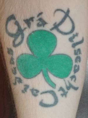 First tattoo when i turned 18. #irish #clover #gaelic #green #family #firsttattoo 