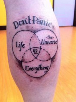 #Hitchhikersguidetothegalaxy wanted tattoo