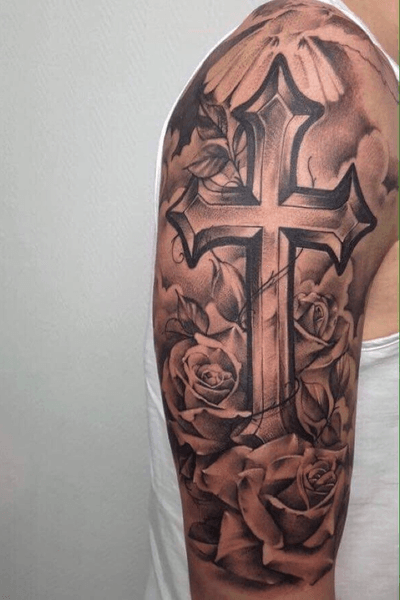 Top 250 Best Cross Tattoos 19 Tattoodo