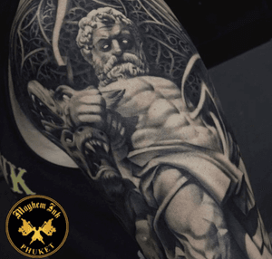 Hercules and cerebus outside arm piece 