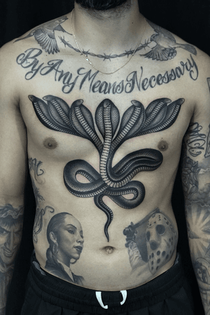 Naga tattoo #naga #cobra #blackandgrey #Black #snake #buddhist #OchoPlacas #miami #javierbetancourt 