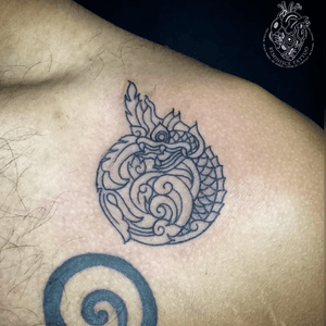 Little Naga 🐍 #naga #line #minimal #tattoos #Reminisce #Reminiscetattoo #bangkok #bangkoktattoo #Thailand