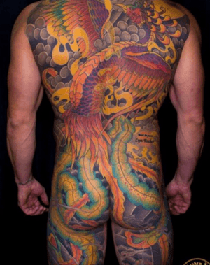 Full colour japanese back piece done 