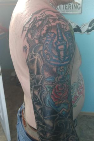 Half Sleeve revamped traditional style by Mario Lujan