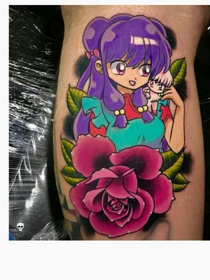 #Ranma1/2 #animetattoo #tattogirls #tatoooftheday #coloredtattoo 