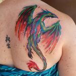 Watercolor dragon 