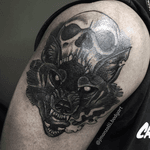 Dark Wolf • #tattoo #tatuagem #tatuagemmasculina #tattoosp #wolf #wolftattoo #darkwolf #lobo #lobotattoo #skull #skulltattoo #darkart #darktattoo #blackwolf #blackwork #blackworktattoo #pretoebranco #blackandwhite #blackandwhitetattoo
