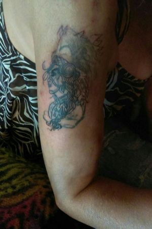 This is a cover up I started and have yetbt9 finish obviously. It's actually my first attempt at one, and once shaded and filled in, will look pretty nice.
