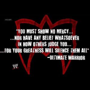 Ultimate creations inc Owns this design, the crest, and the quote. Graphic designer: Steve Wilton, VP of ultimate creations Inc. Image Ownership and Copyright: Ultimate Creations Inc. Dana Warrior In Assoc with WWE. 