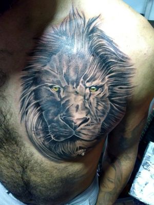 #tattoo#lion#liontattoo#blackandgrey#blackandgreytattoo#eternalink#cesarherrera#huntertattooshopbogota