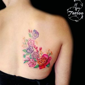 ❤#flowers and #colors ❤#colorful #colortattoo #watercolortattoo #watercolortattoos #watercolor #flowertattoo 