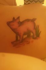My favorite tattoo out of the 4 I have #pigtattoo #loveit #myfavorite 