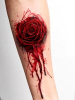 #rosa #red #rosestattoo #bloody #SangreYTinta