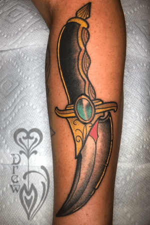 Dagger #tattooartist #art #color #neotraditional #Tattoodo 