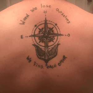 My first tattoo. Lyrics from Strange Comfort by The Color Morale
